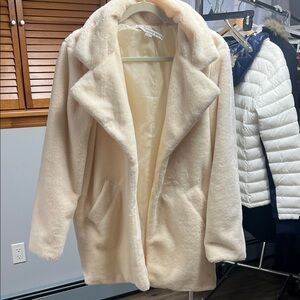 HYFVE Cream Plush Teddy Coat